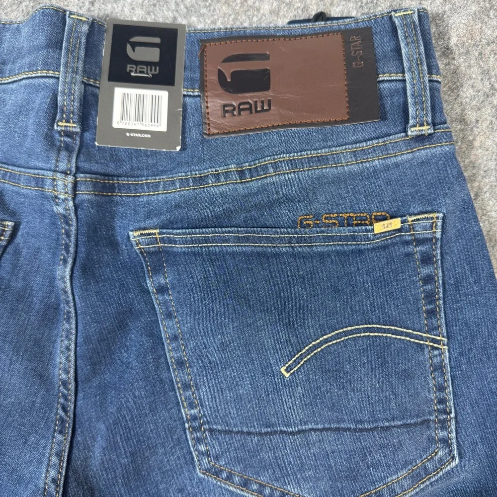 G-Star RAW 3301 Slim Jeans Faded Blue Neutro R Stretch Denim 29x32 5101-6553-A88